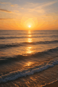 Lebensenergie stärken – Sonnenlicht auf dem Meer als Sinnbild für innere Kraft und Neubeginn